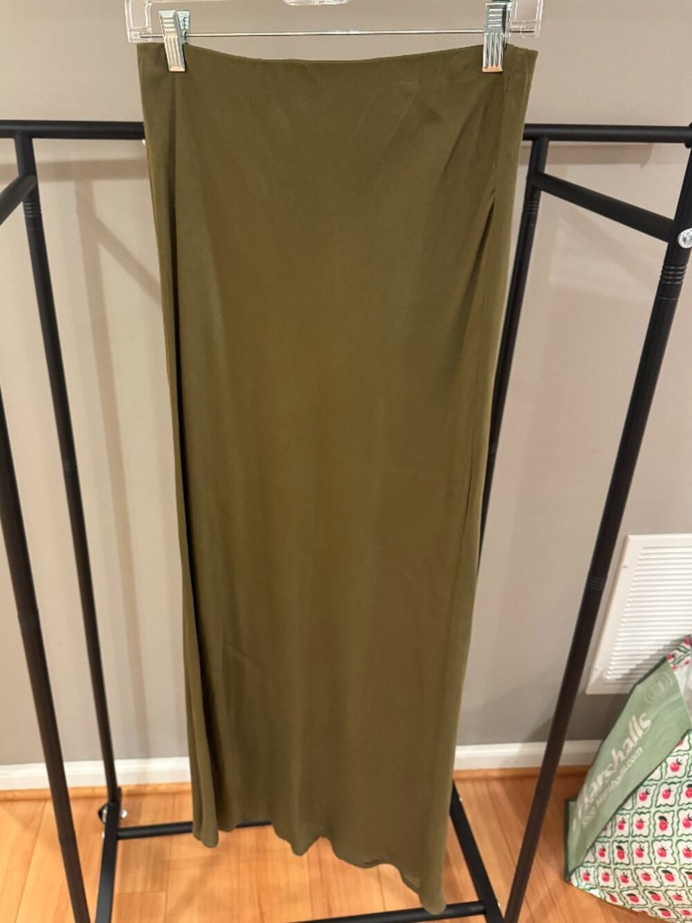 Anthropologie Tilda Maxi Skirt in Olive Green size Small